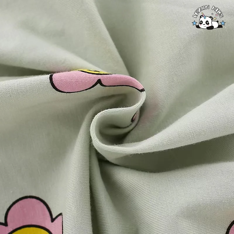 LEZONKIDS - Colors Sizes Customization Brief Cotton Flower Girls Cotton Dresses Kids Clothing